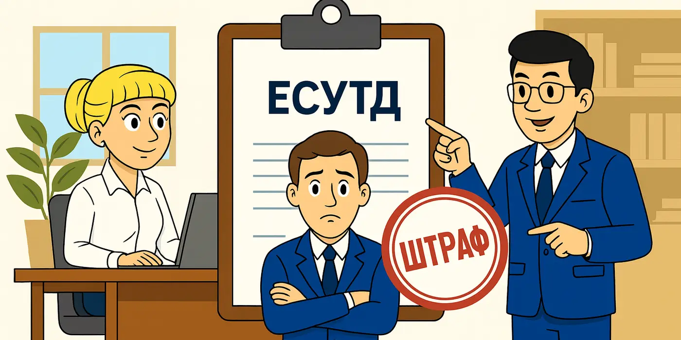 ПРОЕКТ. Нарушение порядка внесения данных в ЕСУТД: новые штрафы для работодателей от 30 до 200 МРП при первичном и повторном нарушении