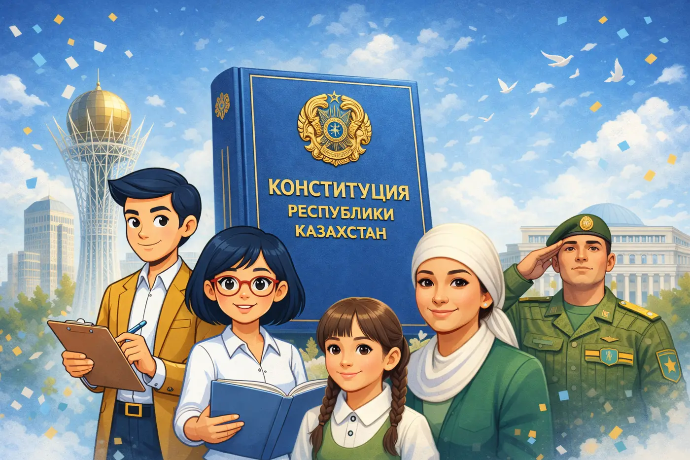 Конституция РК в новой редакции: принята на референдуме 15 марта 2026 года