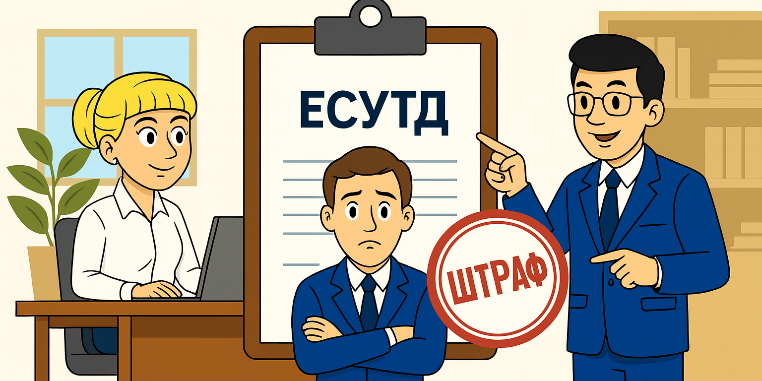 ПРОЕКТ. Нарушение порядка внесения данных в ЕСУТД: новые штрафы для работодателей от 30 до 200 МРП при первичном и повторном нарушении