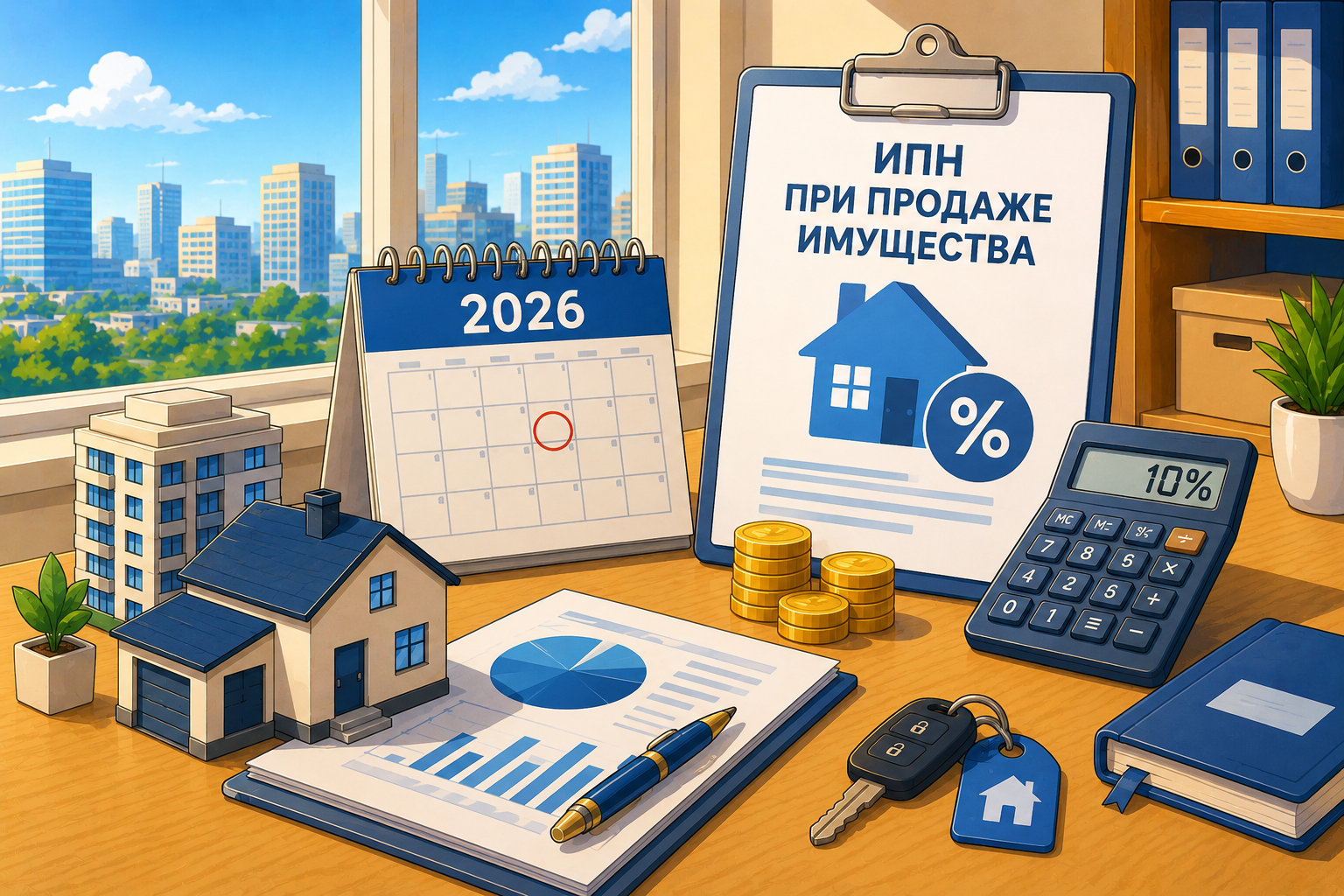 Продажа квартир, автомобилей и другого имущества с 2026 года: когда нужно платить ИПН